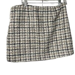 HOUSE OF HARLOW 1960 TWEED SKIRT NWT SIZE L Preppy Classic Office Career